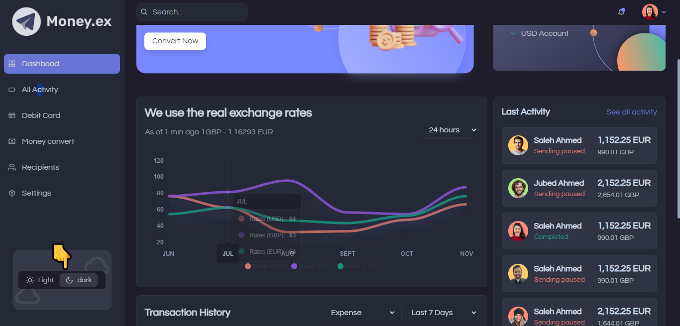 Money Changer UI